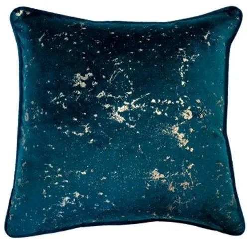 Product photograph of Malini Shimmer Cushion In Teal from Olivia's