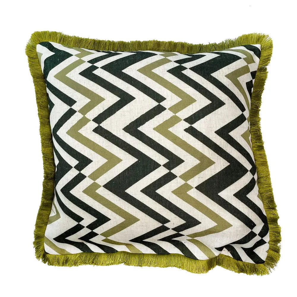 Malini Soma Cushion In Olive