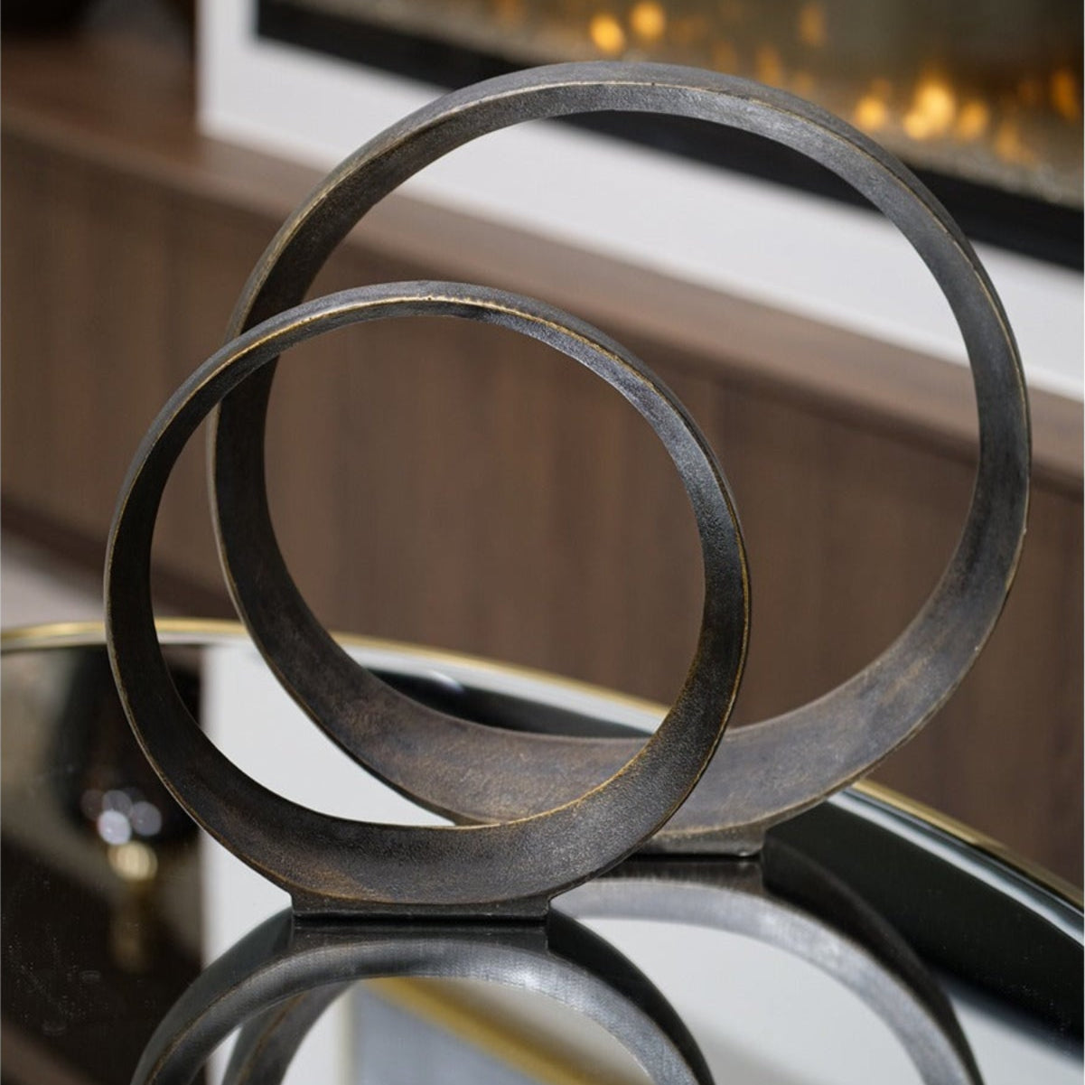 Product photograph of Hoop Set Of 2 Ornaments from Olivia's.