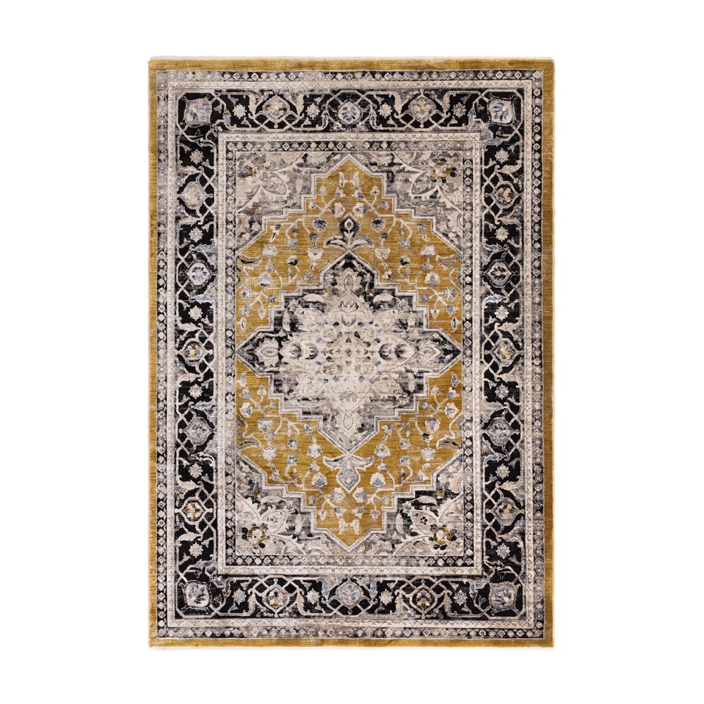 Product photograph of Asiatic Carpets Sovereign Rug Gold Medallion 160x240cm from Olivia's
