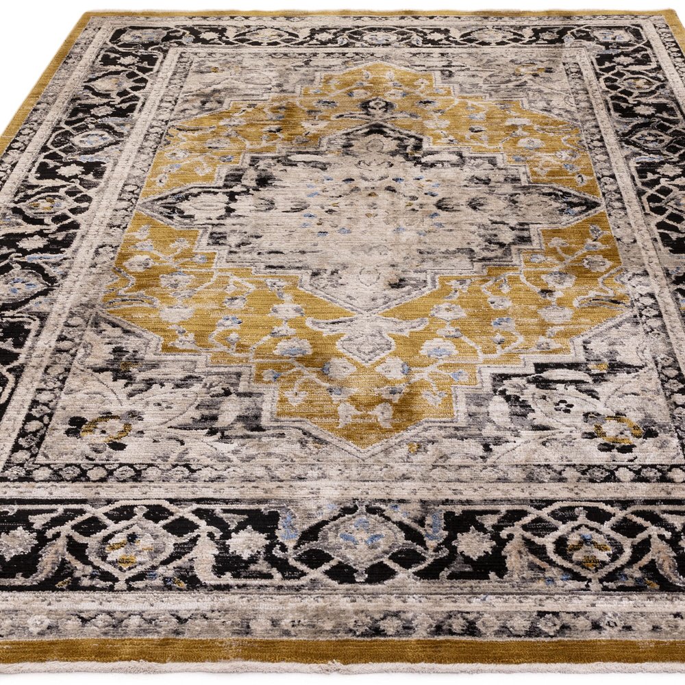 Product photograph of Asiatic Carpets Sovereign Rug Gold Medallion 160x240cm from Olivia's.