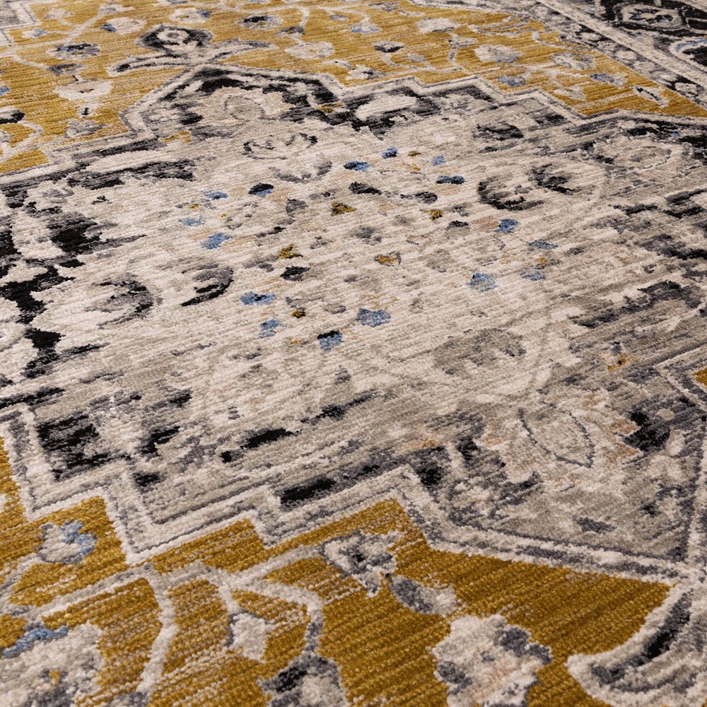 Product photograph of Asiatic Carpets Sovereign Rug Gold Medallion 160x240cm from Olivia's.