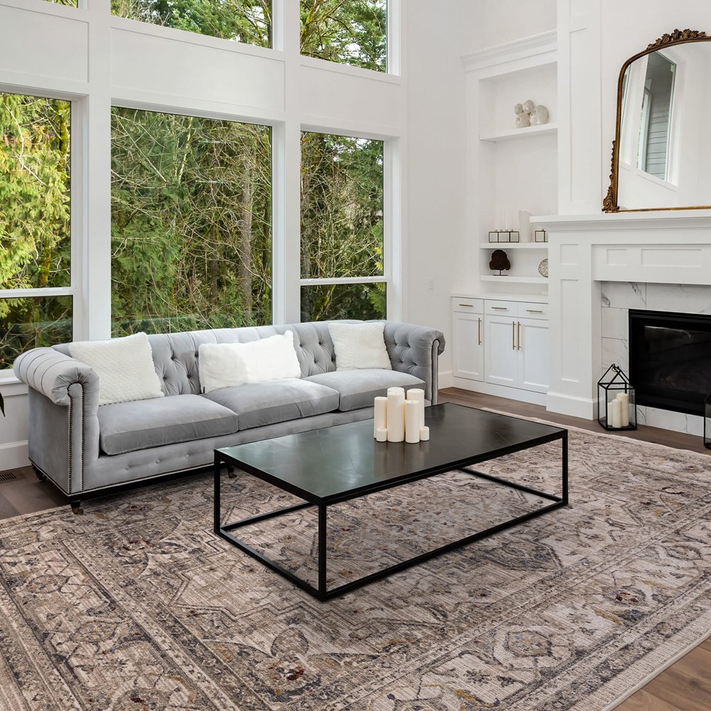 Product photograph of Asiatic Carpets Sovereign Rug Ash Medallion 160x240cm from Olivia's.