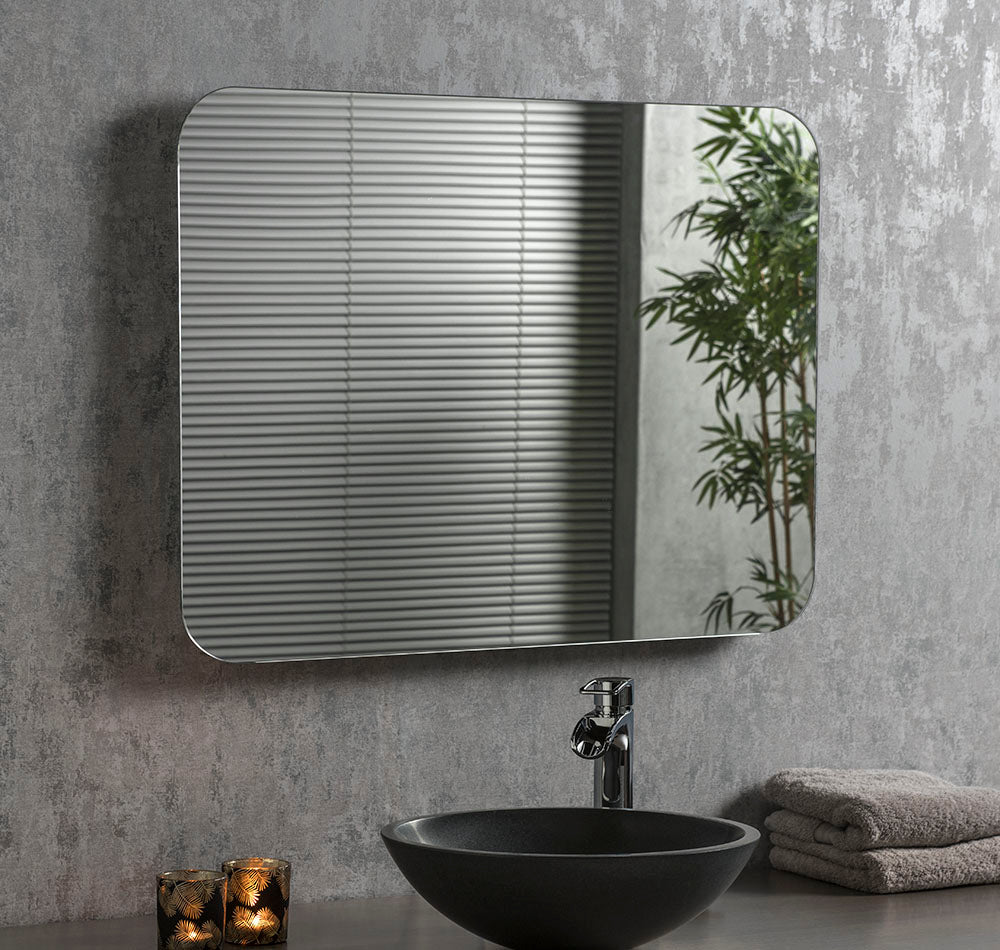 Product photograph of Olivia S Swiss Anti-fog Landscape Bathroom Mirror from Olivia's