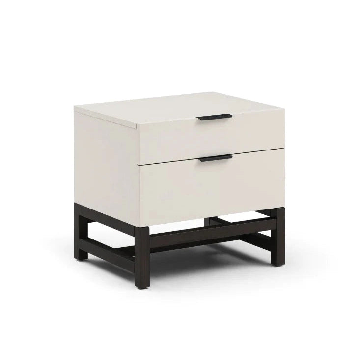 Tommy Franks Webb Bedside Table In Matte Beige