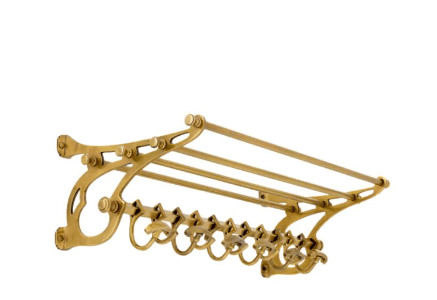 Product photograph of Eichholtz Hudson Coatrack 70cm Antique Brass Finish from Olivia's