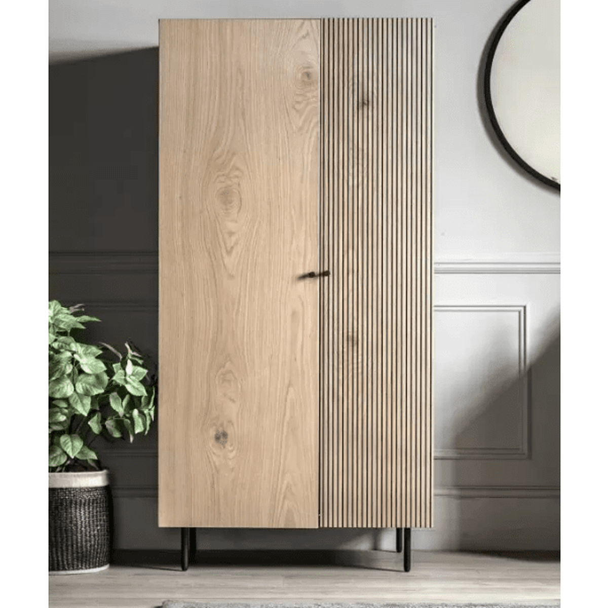 Product photograph of Gallery Interiors Harlow 2 Door Wardrobe from Olivia's