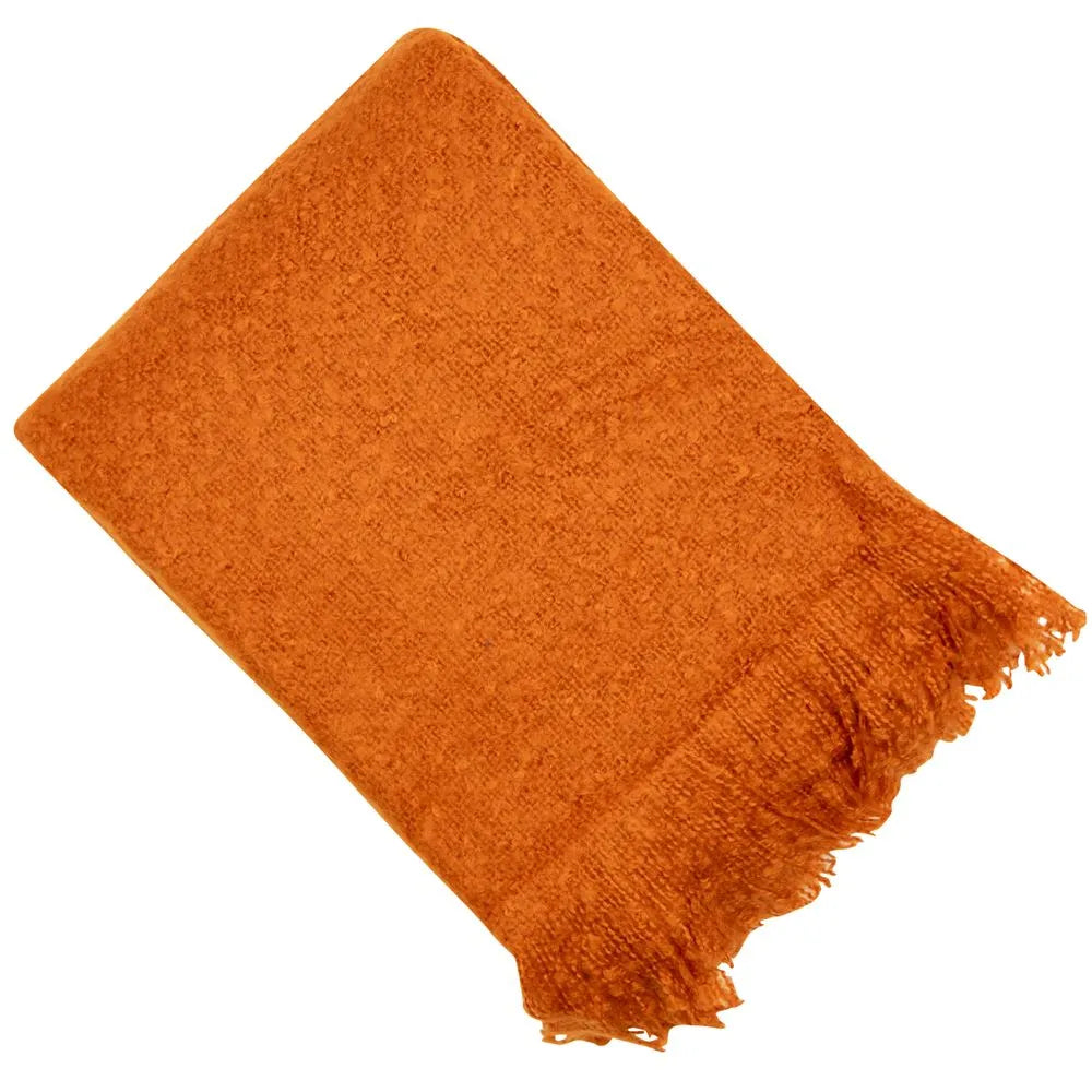 Product photograph of Malini Serena Throw In Rust from Olivia's