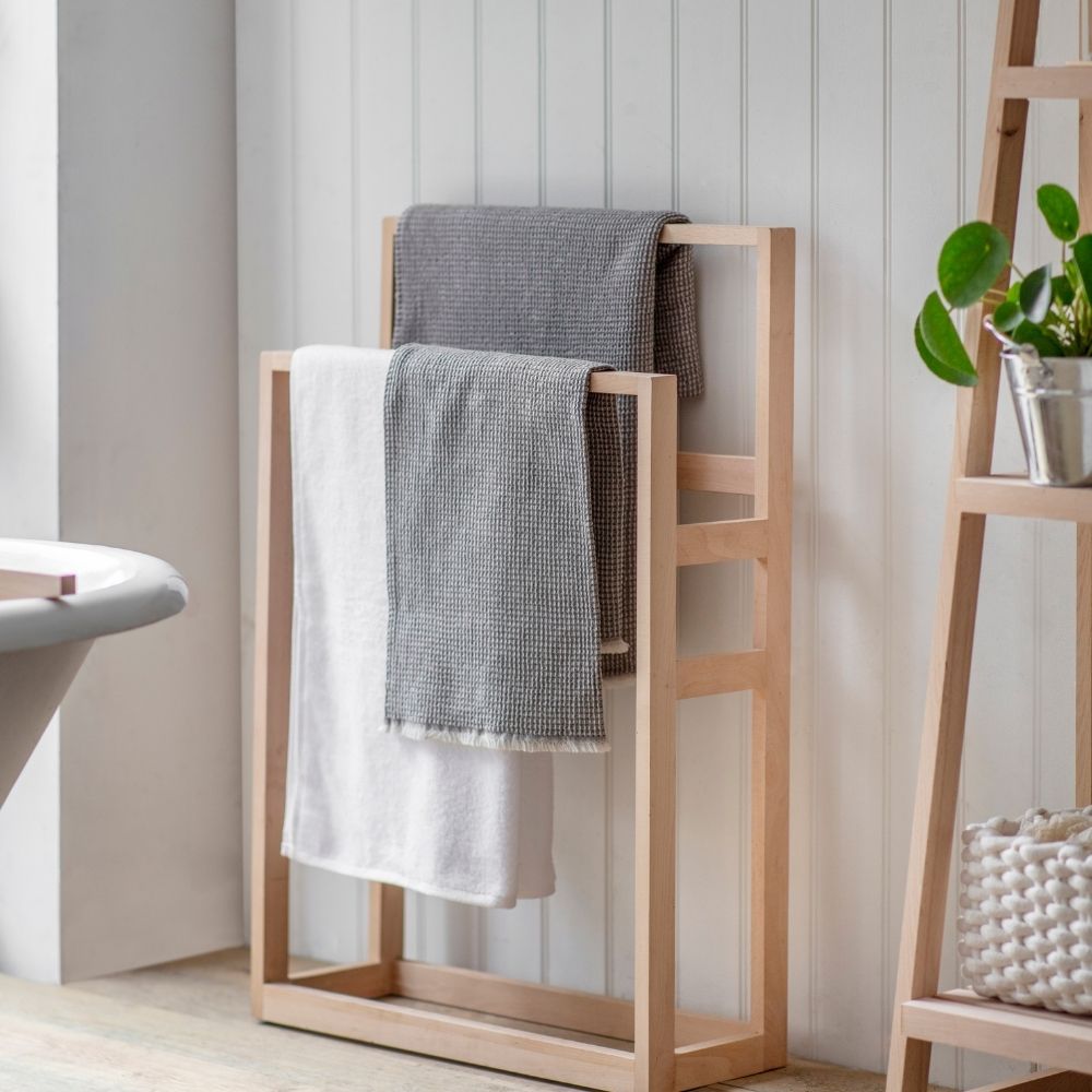 Product photograph of Garden Trading Southbourne Standing Towel Rail from Olivia's