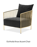 Black and Gold Arm Chair