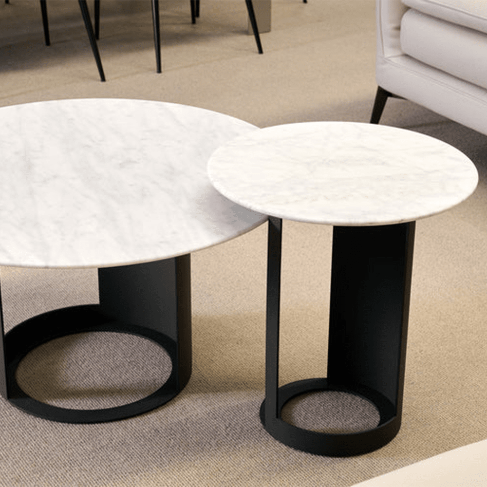 Product photograph of Tommy Franks Alban Coffee Table In Carrara White from Olivia's.