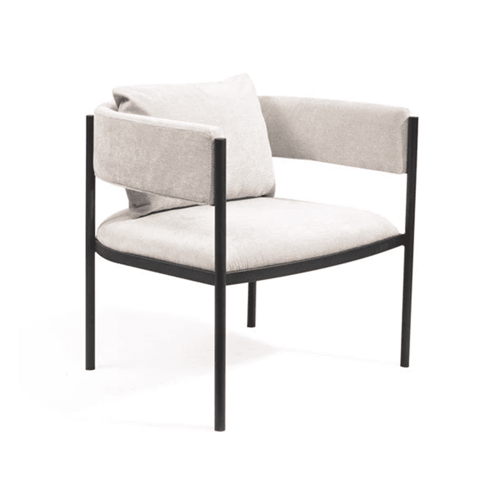 Product photograph of Tommy Franks Envie I Lounge Chair In Giselle Grey Beige from Olivia's