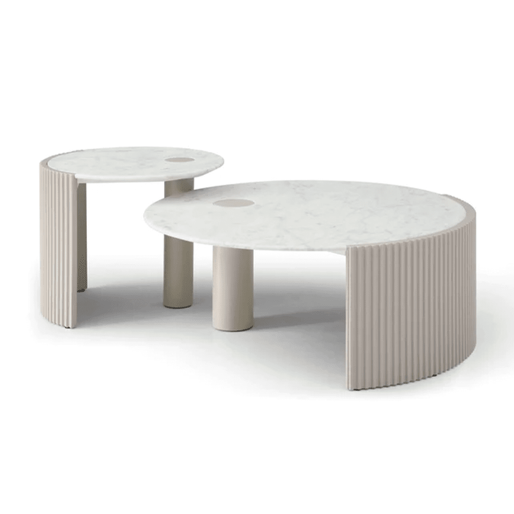 Product photograph of Tommy Franks Salida Side Table In Beige from Olivia's.