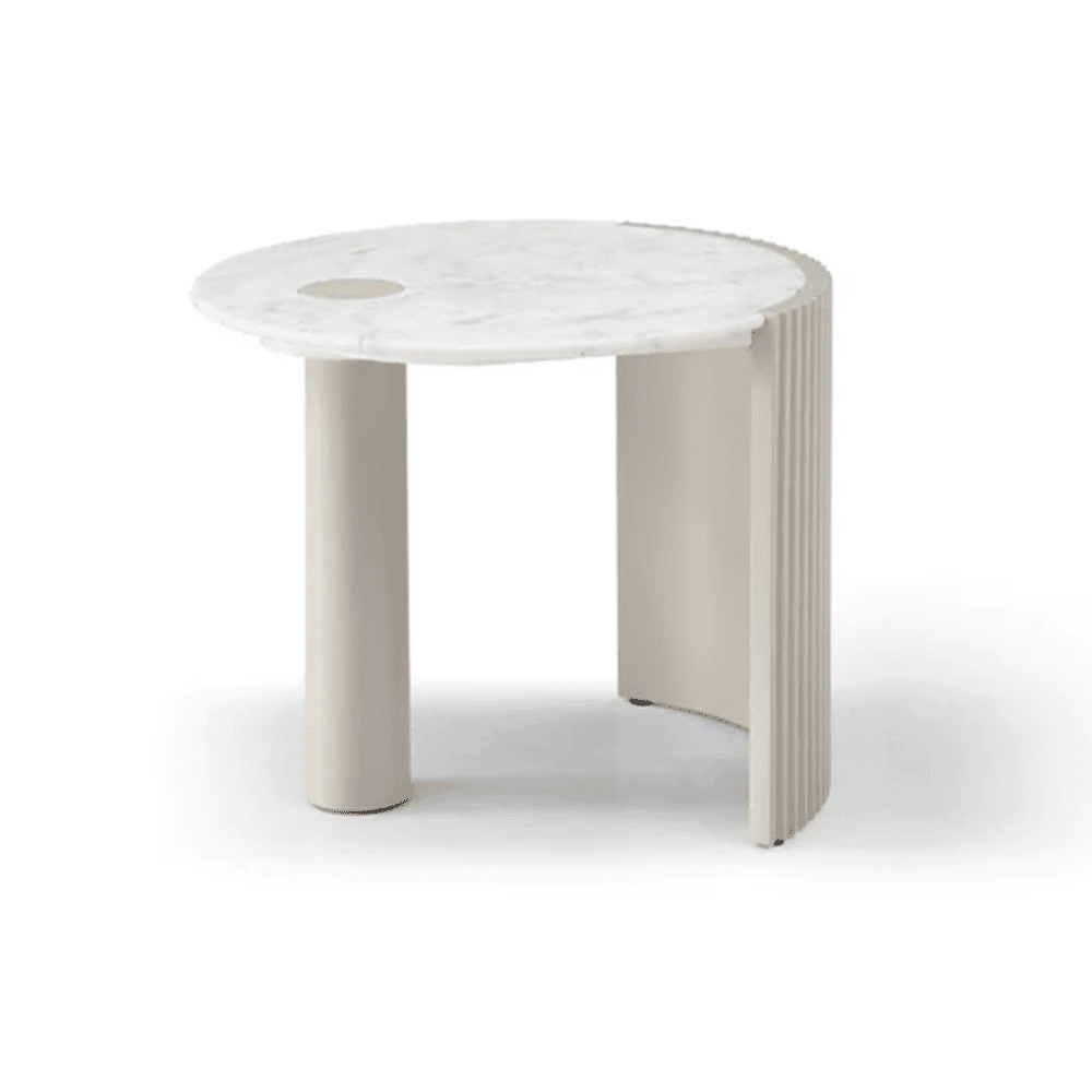 Product photograph of Tommy Franks Salida Side Table In Beige from Olivia's