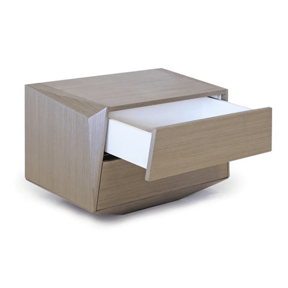 Product photograph of Tommy Franks Madon Wide Bedside Table from Olivia's.