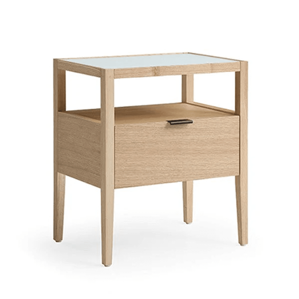Product photograph of Tommy Franks Grafiato One Drawer Bedside Table from Olivia's