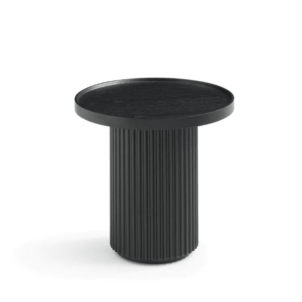 Product photograph of Tommy Franks Lincoln Side Table In Matte Black from Olivia's