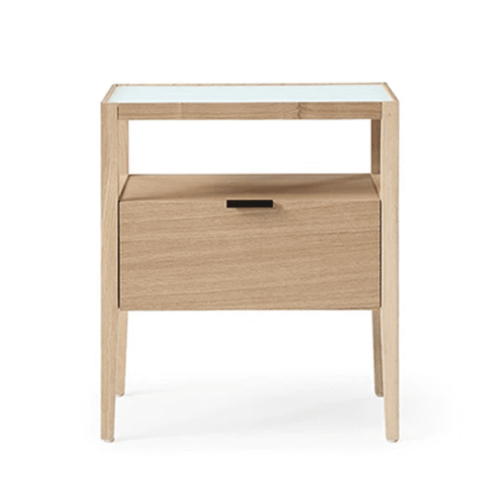 Product photograph of Tommy Franks Grafiato One Drawer Bedside Table from Olivia's.