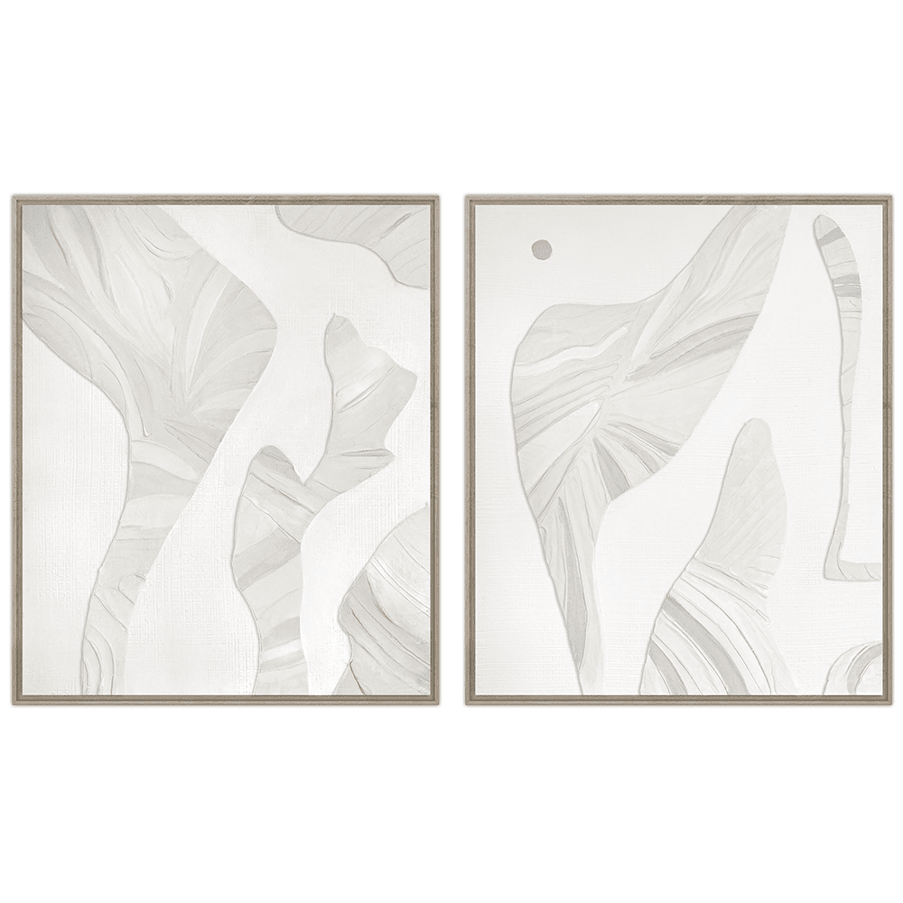 Product photograph of Quintessa Art Set Of 2 Kela Hand Painting 124 X 104cm from Olivia's