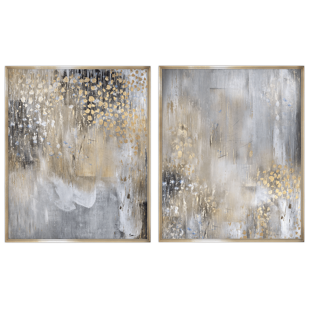 Product photograph of Quintessa Art Set Of 2 Luvia Hand Painting 124 X 104cm from Olivia's