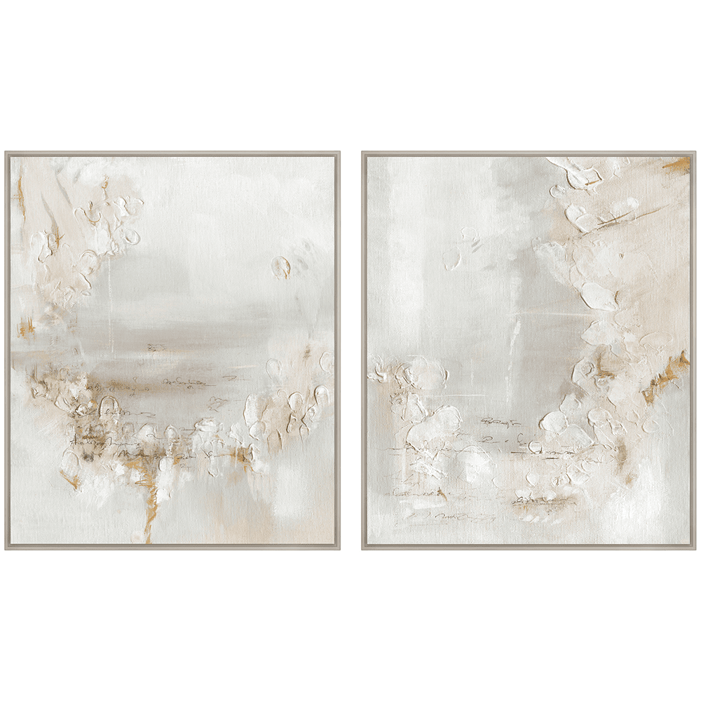 Product photograph of Quintessa Art Set Of 2 Cerus Hand Painting 124 X 104cm from Olivia's