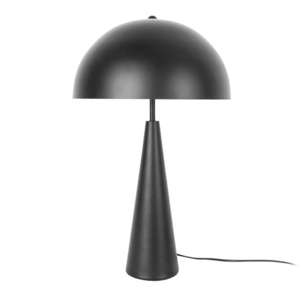 Leitmotiv Pair Of 2 Sublime Metal Table Lamps In Matt Black