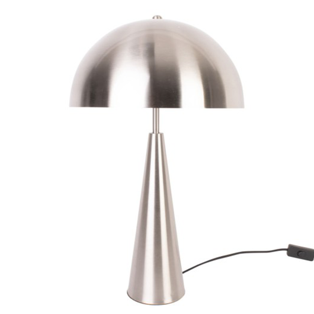Leitmotiv Pair Of 2 Sublime Metal Table Lamps In Brushed Nickel