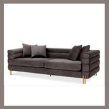 EICHHOLTZ YORK SOFA IN SAVONA GREY VELVET