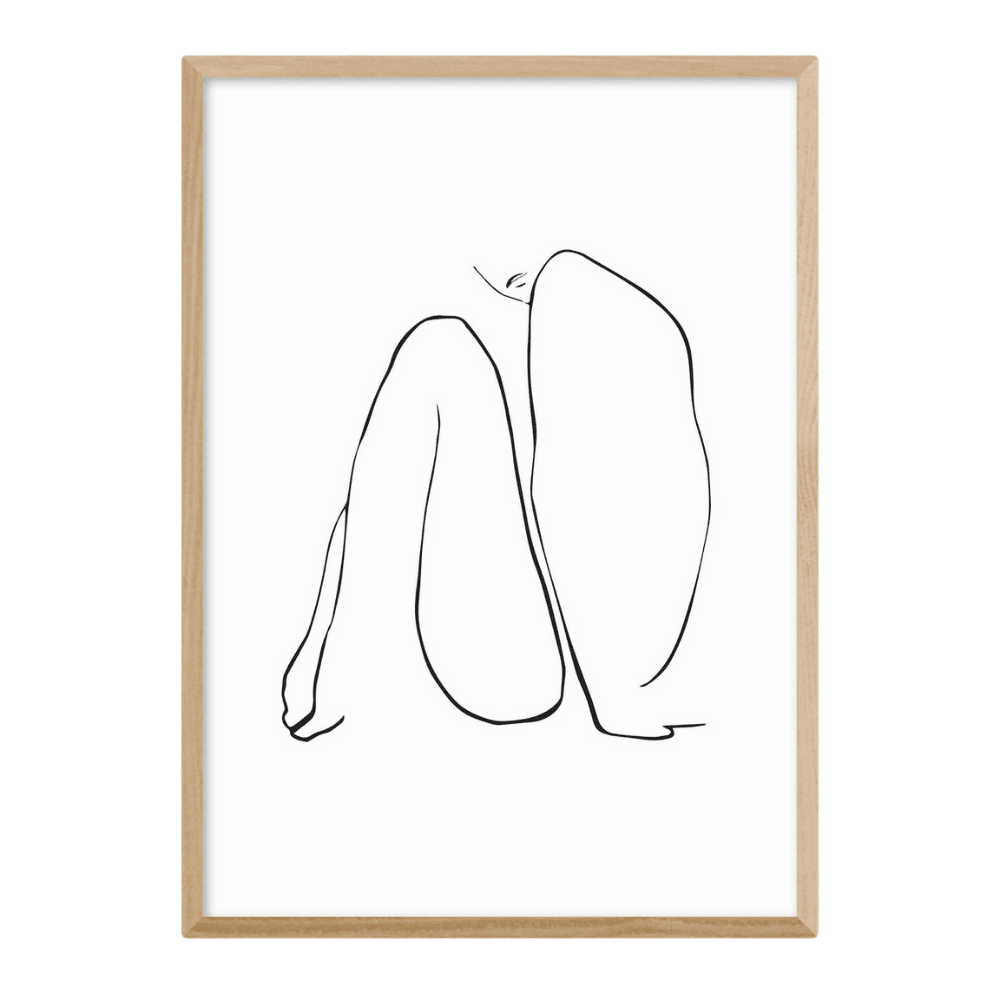 Product photograph of Infinity By Joanna Mudrowska - A2 Oak Framed Art Print from Olivia's