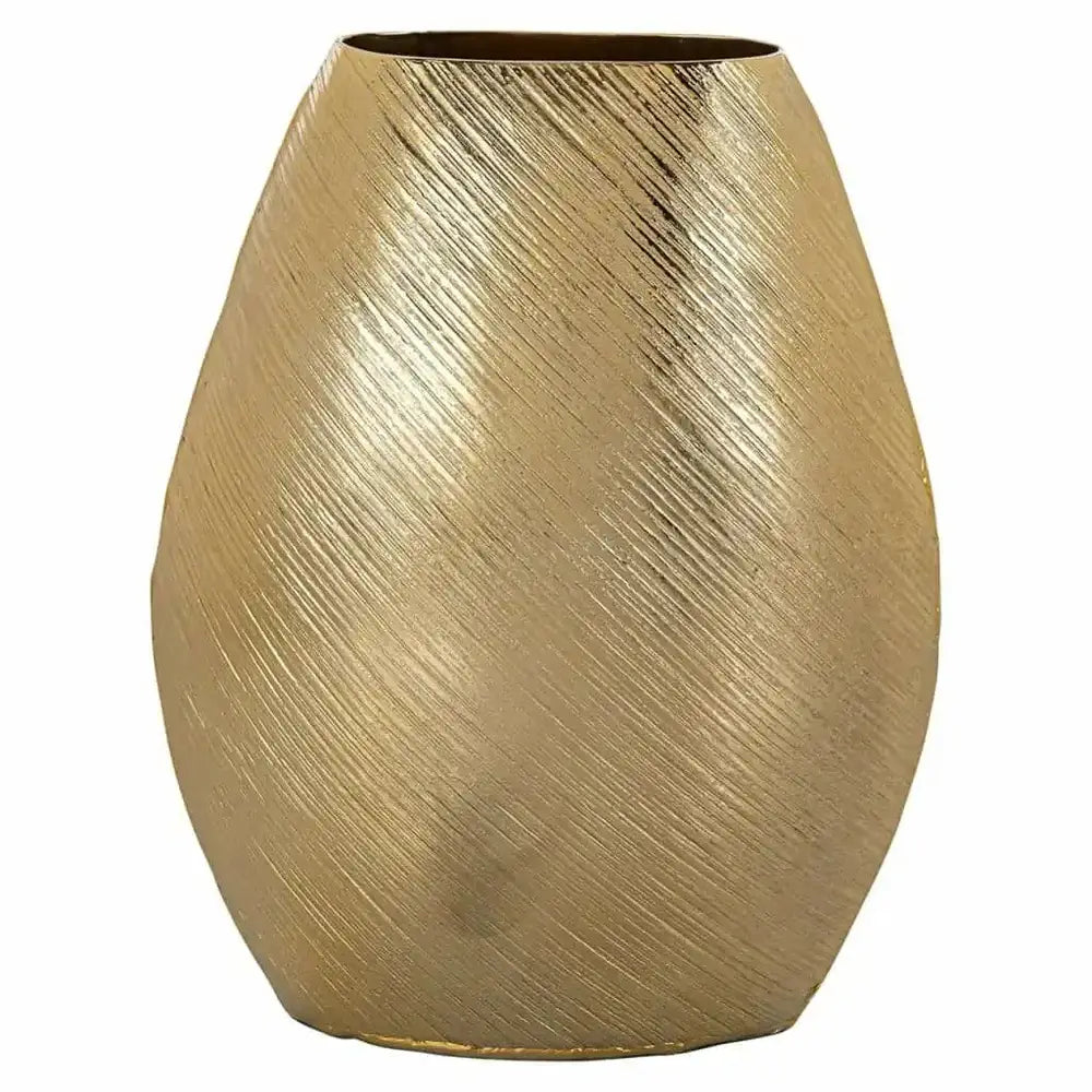 Product photograph of Richmond Interiors Evey Vase In Gold Small from Olivia's.