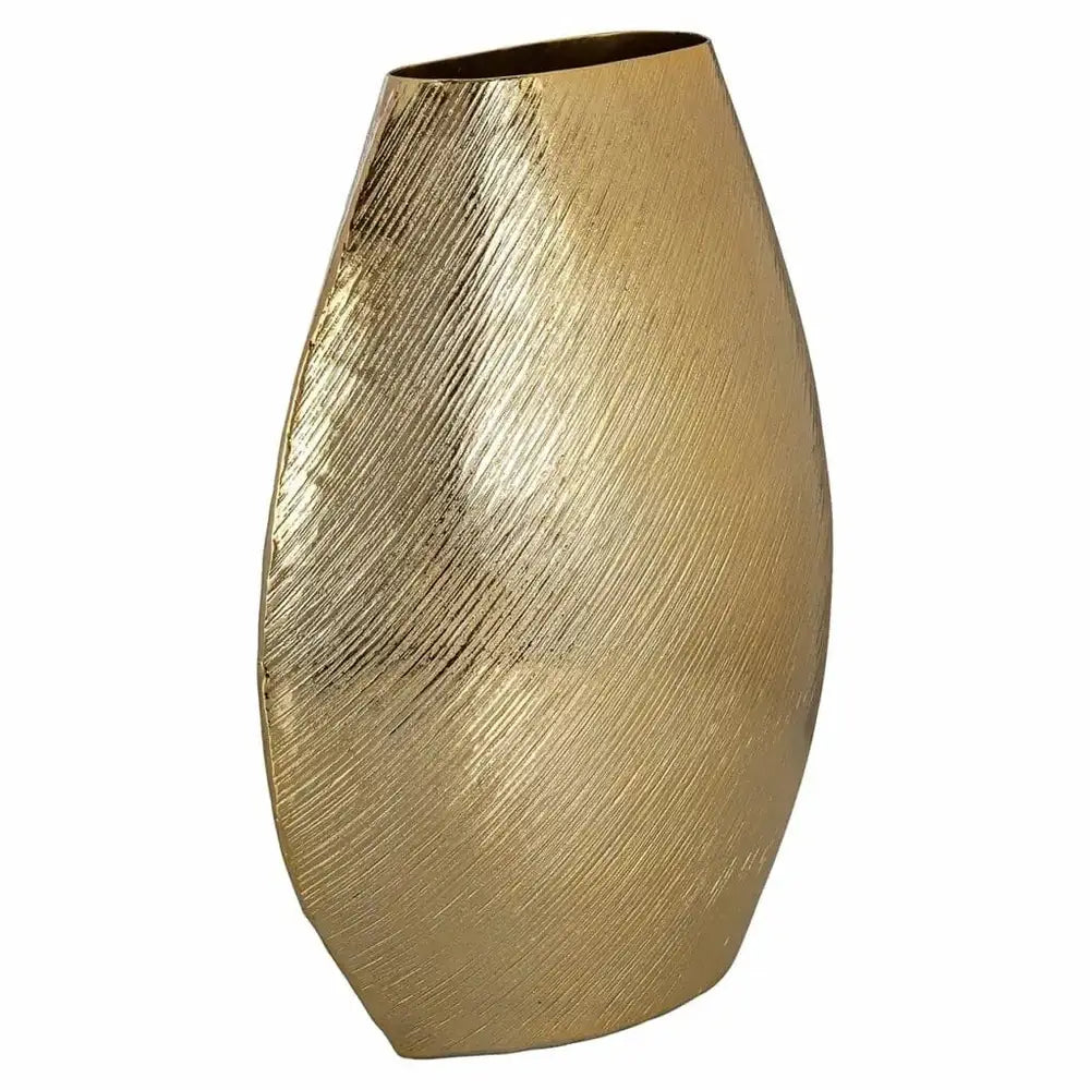 Product photograph of Evey Vase - Gold Small from Olivia's.