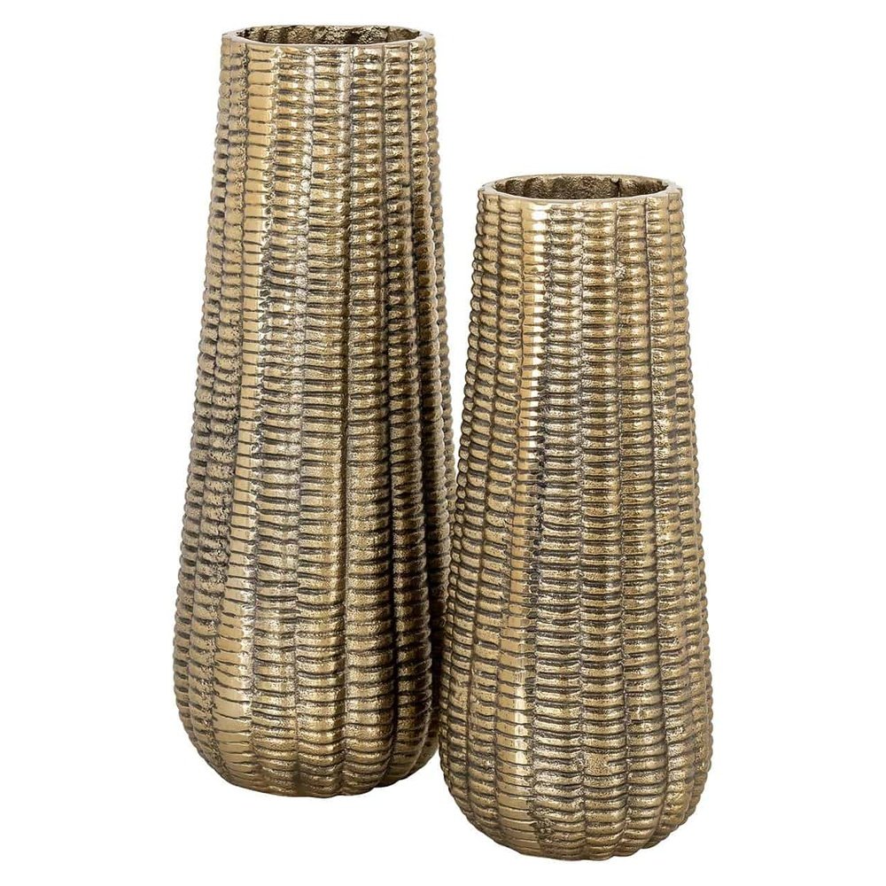 Product photograph of Richmond Interiors Vase Loran In Brushed Gold - Large from Olivia's.