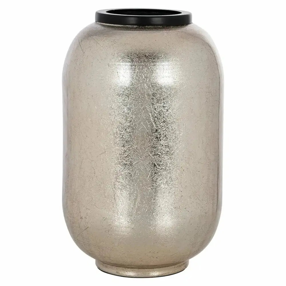 Product photograph of Richmond Interiors Vesna Vase In Silver Large from Olivia's.