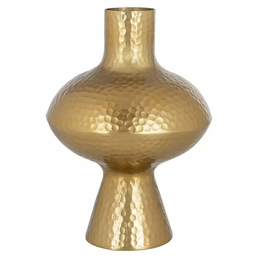 Product photograph of Richmond Interiors Caitlyn Vase In Gold Small from Olivia's.