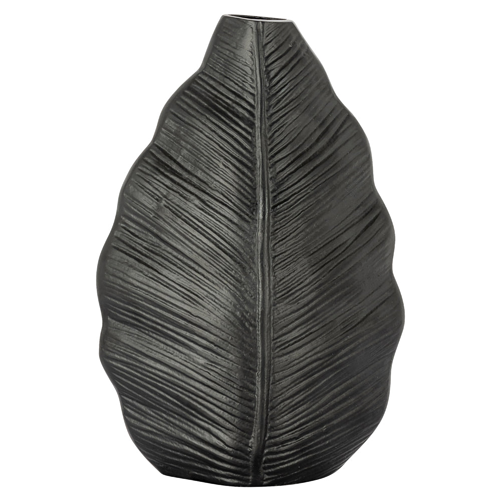 Product photograph of Richmond Interiors Willow Vase Black Small from Olivia's.