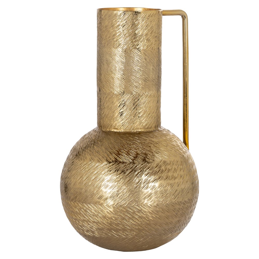Product photograph of Richmond Interiors Vase Leia Small Gold from Olivia's