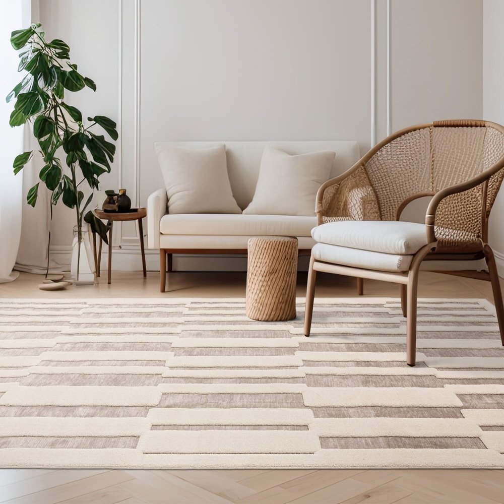 Product photograph of Asiatic Carpets Valley Rug Natural Ivory Tile 200x290cm from Olivia's.