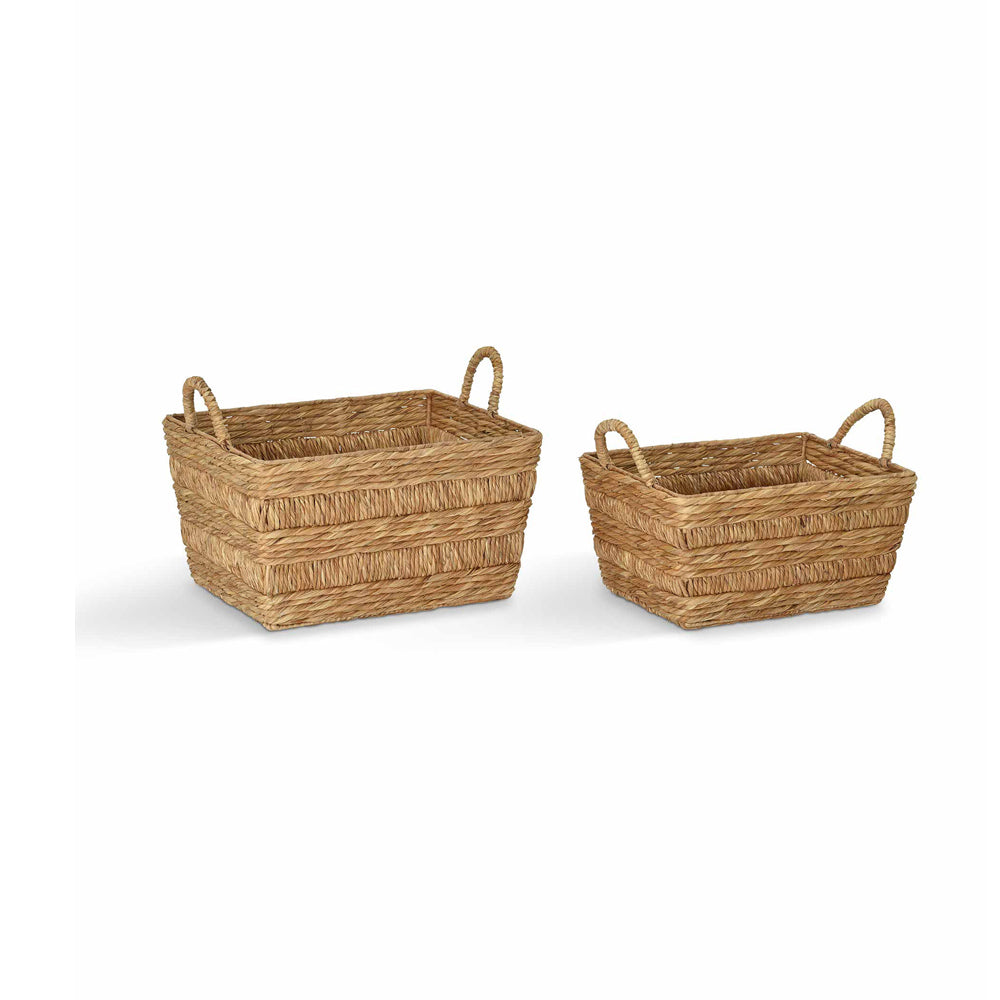 Product photograph of Garden Trading Bilberry Woven Basket Rectangle Set Of 2 from Olivia's