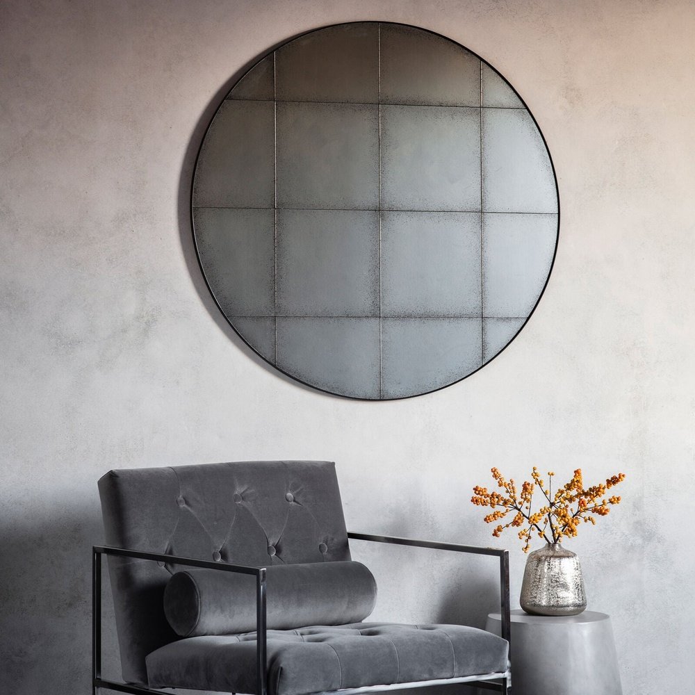 Product photograph of Gallery Interiors Boxley Round Mirror from Olivia's.