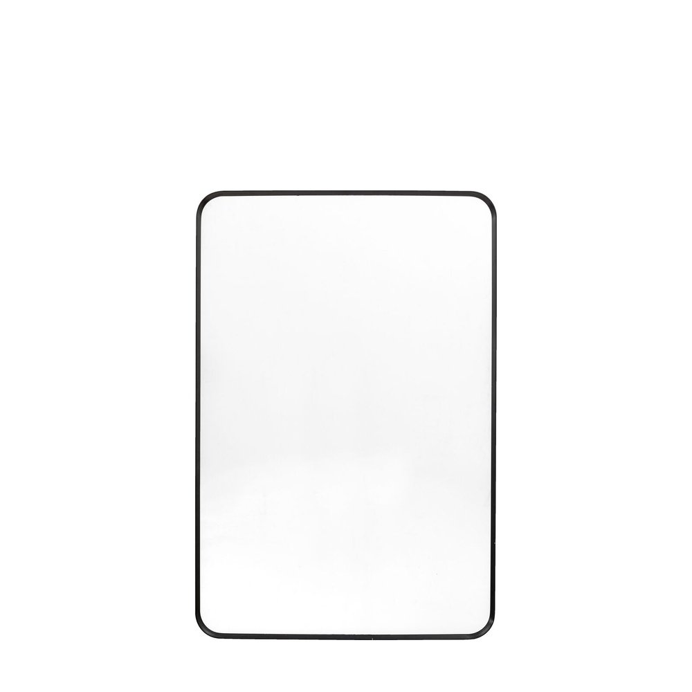 Product photograph of Gallery Interiors Aegis Rectangle Mirror In Black from Olivia's