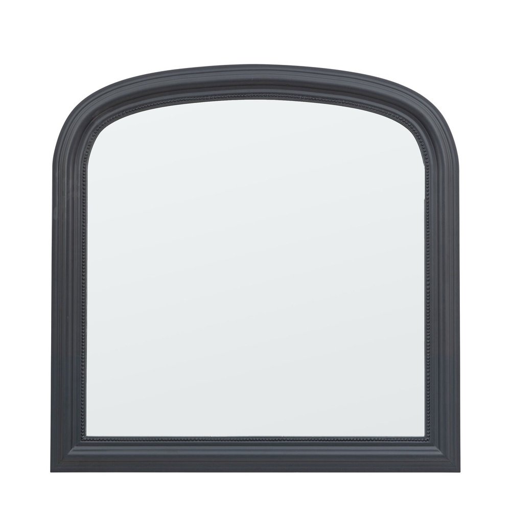 Product photograph of Gallery Interiors Sherwood Overmantle Mirror In Lead from Olivia's