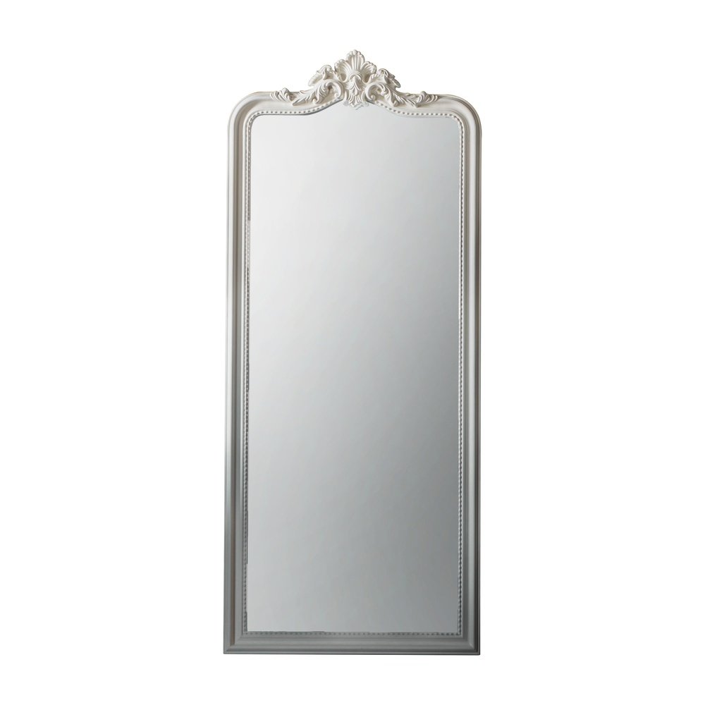 Product photograph of Gallery Interiors Cagney Mirror In White from Olivia's