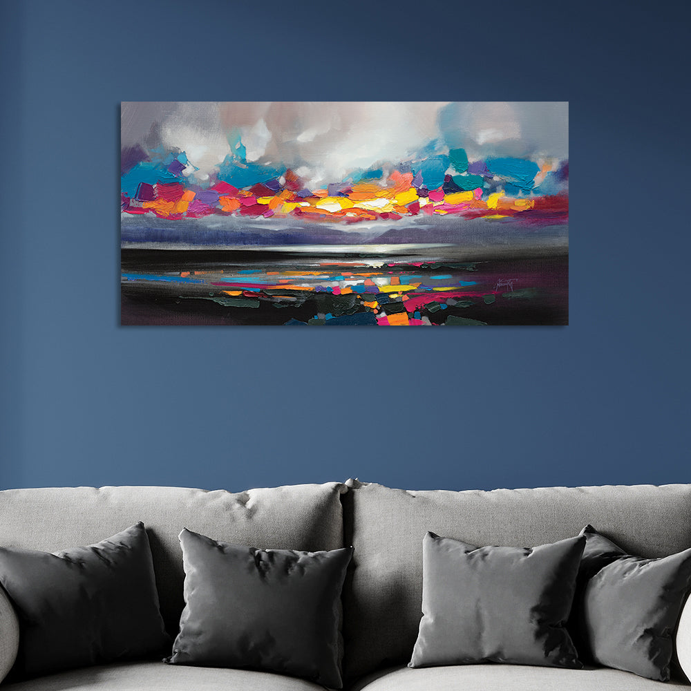 Product photograph of Scott Naismith Primary Fragments Canvas - 50 X 100 from Olivia's.