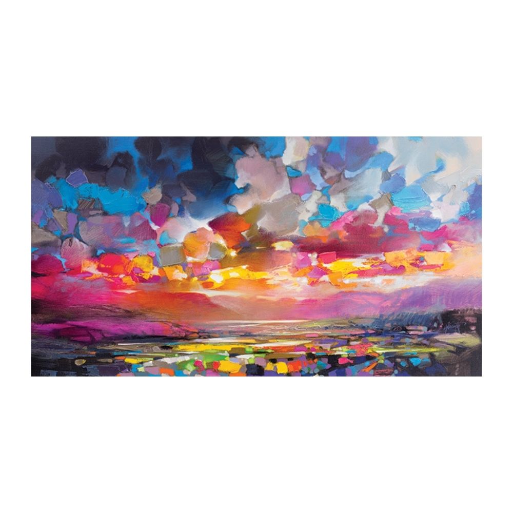 Product photograph of Scott Naismith Highland Particles Canvas - 50 X 100 from Olivia's