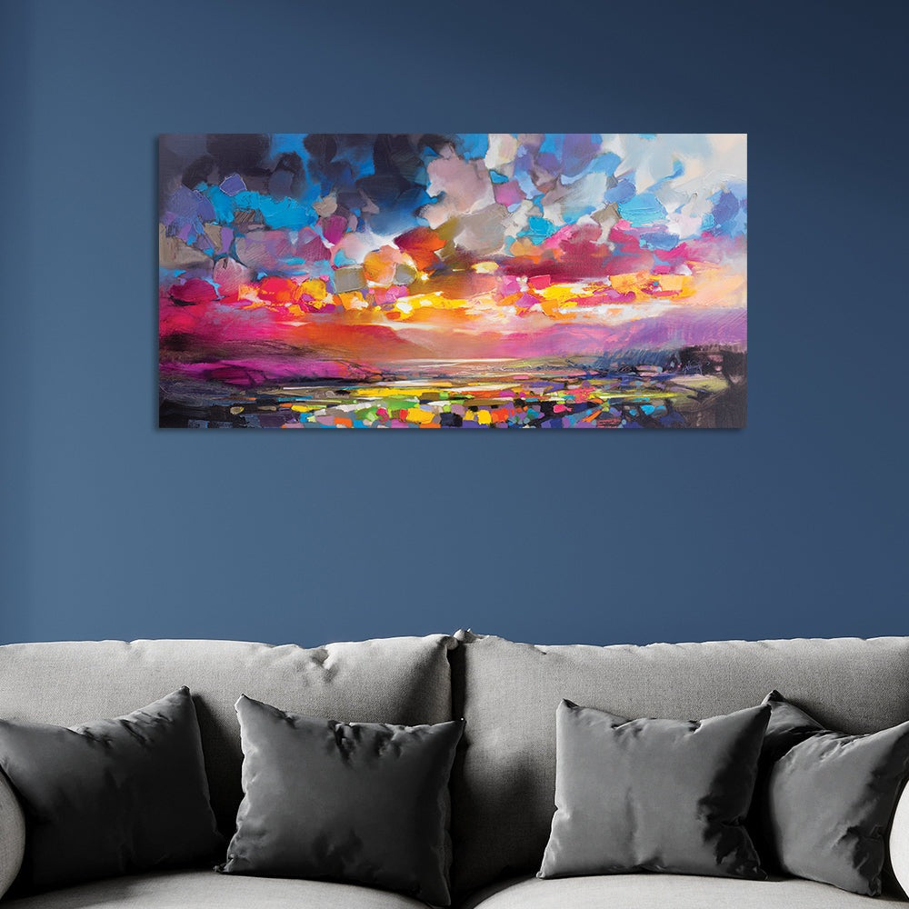Product photograph of Scott Naismith Highland Particles Canvas - 50 X 100 from Olivia's.