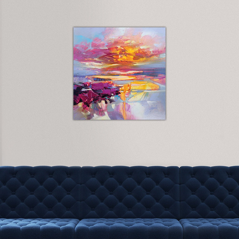 Product photograph of Scott Naismith Uist Causeways 2 Canvas - 60 X 60 from Olivia's