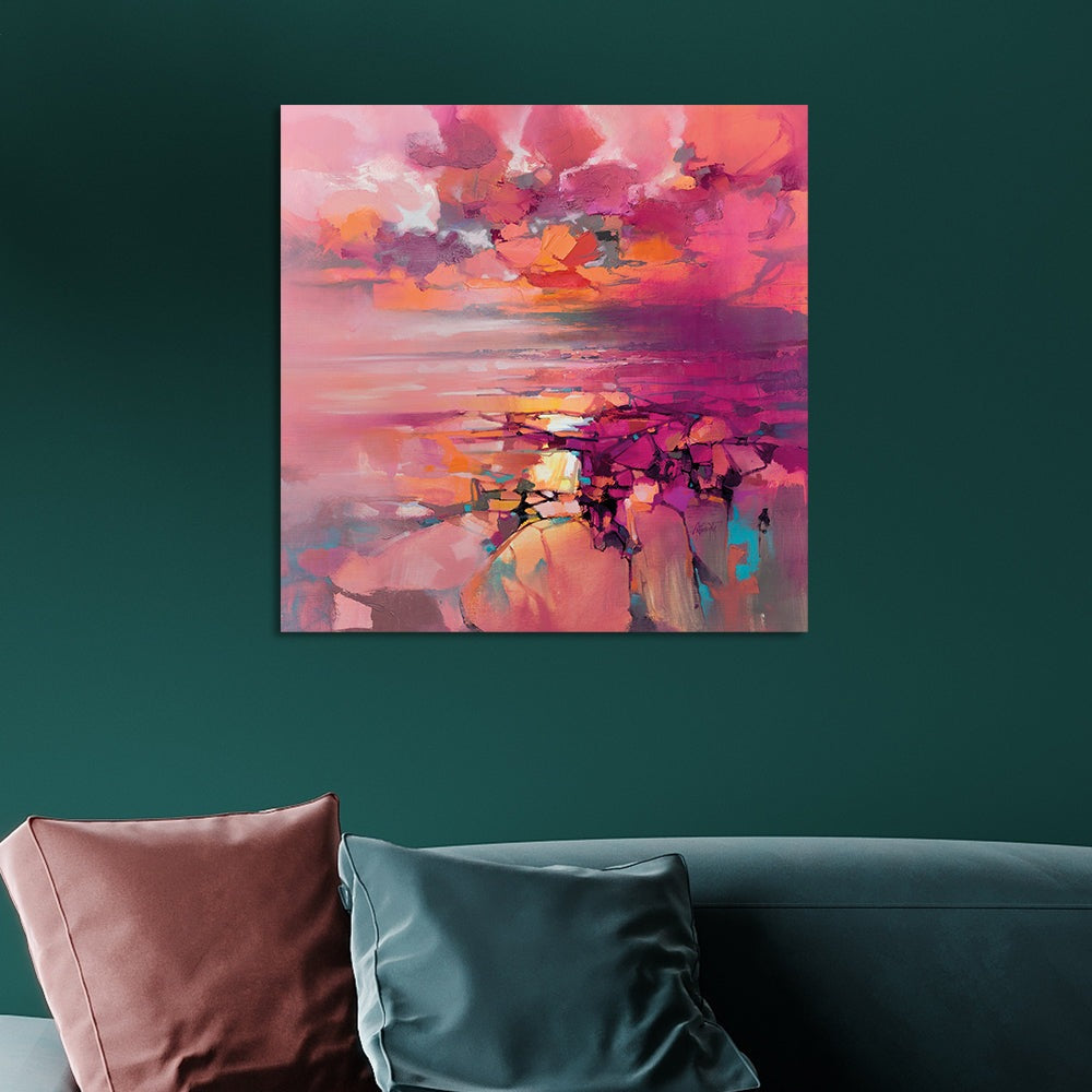 Product photograph of Scott Naismith Coral Canvas 60x60 from Olivia's.