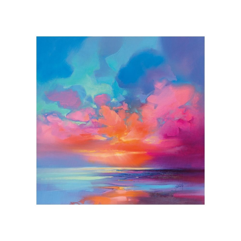 Product photograph of Scott Naismith Creation Of Blue 2 Canvas 60x60 from Olivia's
