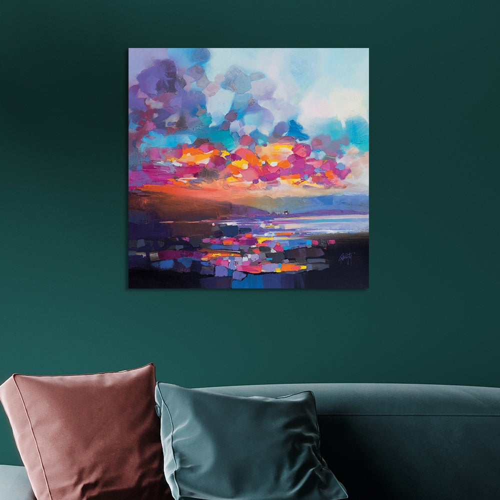 Product photograph of Scott Naismith Solitary Cottage Canvas 85x85 from Olivia's.