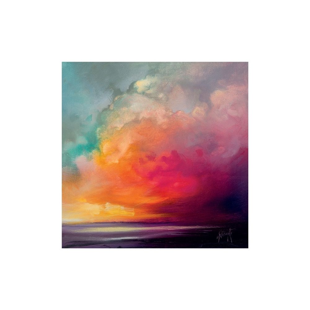 Product photograph of Scott Naismith Sunset Cumulus Study 1 Canvas - 85 X 85 from Olivia's